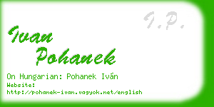 ivan pohanek business card